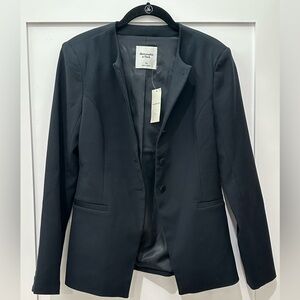 Abercrombie Collarless Suiting Blazer